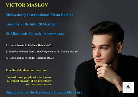 Victor Maslov with the Programme to be Performed