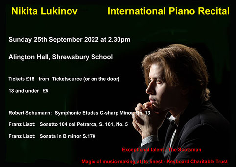 Poster of Nikita Lukinov and the programme